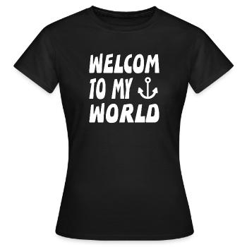 Segeln - Frauen T-Shirt - Schwarz - Vorne - AI Model Female 172 dark (172cm)