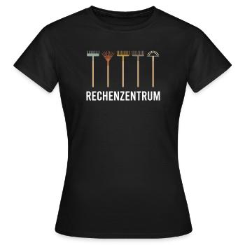 Rechenzentrum Garden Rake Gardener Gardening IT - Frauen T-Shirt - Schwarz - Vorne - AI Model Female 172 dark (172cm)