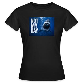 Hai Not My Day - Frauen T-Shirt - Schwarz - Vorne - AI Model Female 172 dark (172cm)