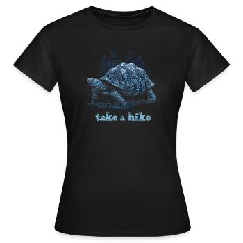 take a hike - Women's T-Shirt - black - Front - AI Model Female 172 dark (172cm)