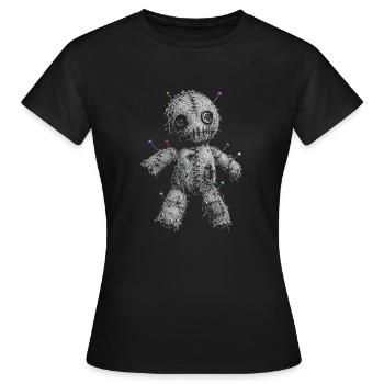 Poupée vaudou - T-shirt Femme - noir - Devant - AI Model Female 172 dark (172cm)
