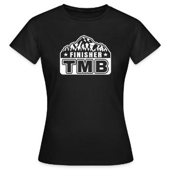 TMB Trek Alps Finisher Hiker Gift - Women's T-Shirt - black - Front - AI Model Female 172 dark (172cm)