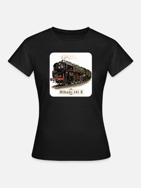 Dampflok Mikado 141 R - Frauen T-Shirt - Schwarz
