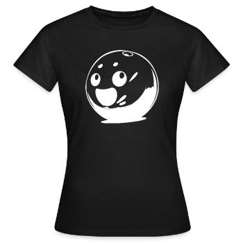 Boule de bowling souriante - T-shirt Femme - noir - Devant - AI Model Female 172 dark (172cm)