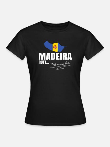 Madeira Auswandern - Frauen T-Shirt - Schwarz