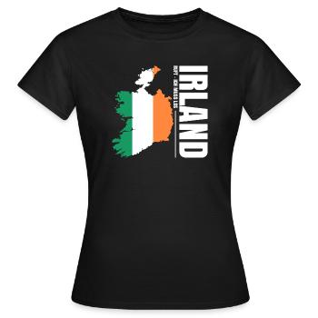 Ireland Emigrate - Women's T-Shirt - black - Front - AI Model Female 172 dark (172cm)