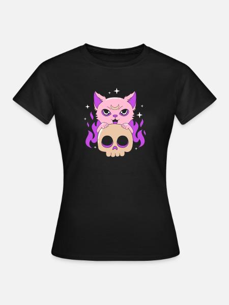 Pastell Gothic - Frauen T-Shirt - Schwarz