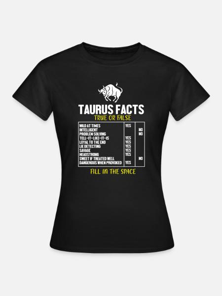Sternzeichen Stier - Frauen T-Shirt - Schwarz