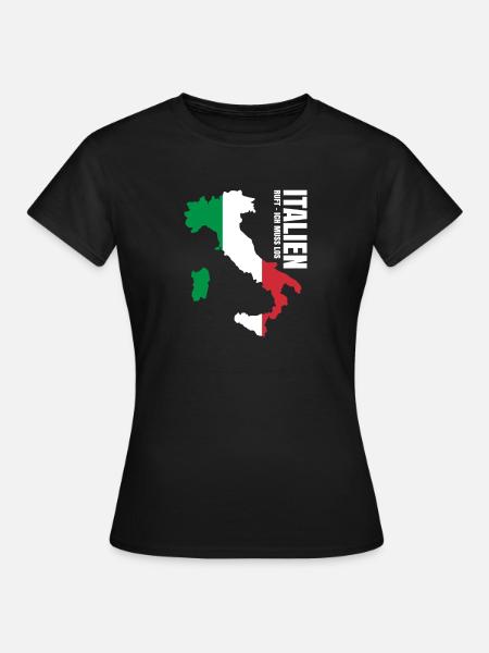 Italien Auswandern - Frauen T-Shirt - Schwarz
