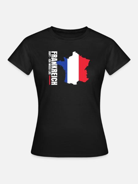 Frankreich Auswandern - Frauen T-Shirt - Schwarz