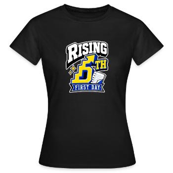 5th Grade First Day Rising 5th Fifth Grader Gift - Women's T-Shirt - black - Front - AI Model Female 172 dark (172cm)