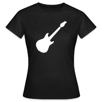 Musicien Cadeau pour la Musique de Guitare - T-shirt Femme - noir - Devant - AI Model Female 172 dark (172cm)