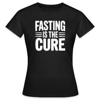 Fasting Is Cure - Women's T-Shirt - black - Front - AI Model Female 172 dark (172cm)