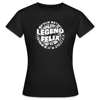 Felix - T-shirt Femme - noir - Devant - AI Model Female 172 dark (172cm)