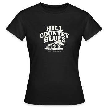 Blues de la région de colline du nord du Mississippi - T-shirt Femme - noir - Devant - AI Model Female 172 dark (172cm)