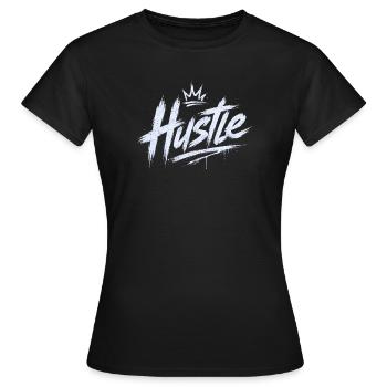 Hustle - streetwear - T-shirt Femme - noir - Devant - AI Model Female 172 dark (172cm)
