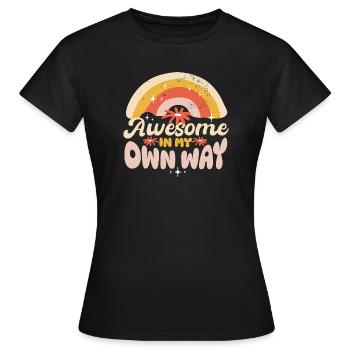 Awesome Ladies - Women's T-Shirt - black - Front - AI Model Female 172 dark (172cm)