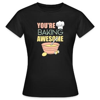 Cake Baking Pastry Chef Cake Baker - Women's T-Shirt - black - Front - AI Model Female 172 dark (172cm)