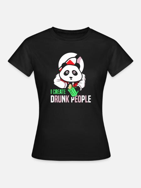 Kellner Barkeeper Ober Bar Bartender barchef - Frauen T-Shirt - Schwarz