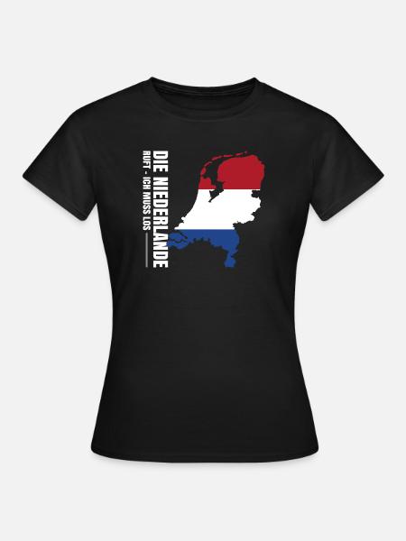 Niederlande Auswandern - Frauen T-Shirt - Schwarz