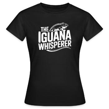 The Iguana Whisperer - Women's T-Shirt - black - Front - AI Model Female 172 dark (172cm)