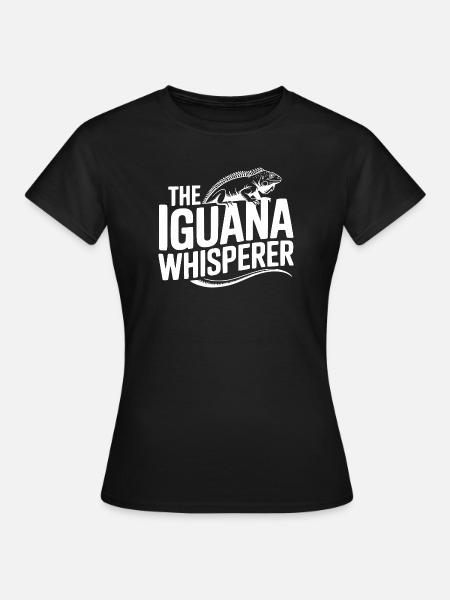 Der Leguan-Flüsterer - Frauen T-Shirt - Schwarz
