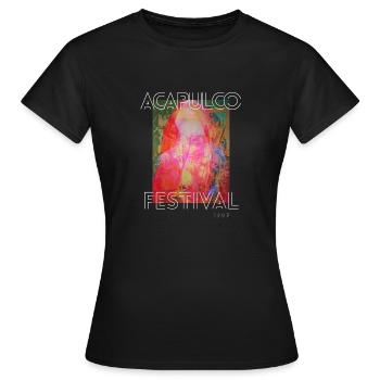 Acapulco Festival Retro 1997 - Women's T-Shirt - black - Front - AI Model Female 172 dark (172cm)