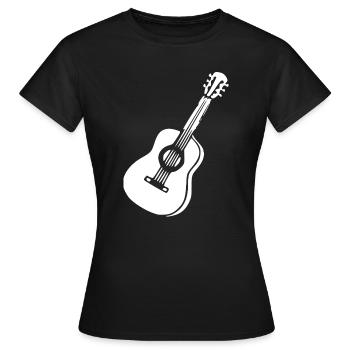 Guitare Music Gift Musicien Guitariste - T-shirt Femme - noir - Devant - AI Model Female 172 dark (172cm)