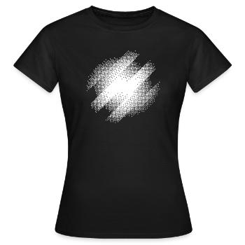 Bauhaus Burst Abstract - Women's T-Shirt - black - Front - AI Model Female 172 dark (172cm)