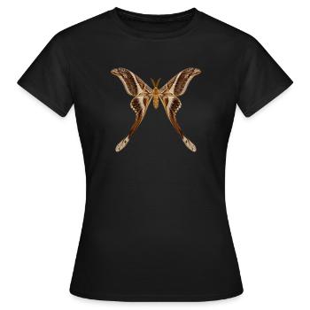 Hercule de nuit Coscinocera hercules - T-shirt Femme - noir - Devant - AI Model Female 172 dark (172cm)