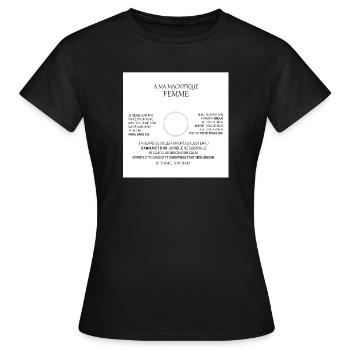 A Ma Magnifique Femme Je Ne Me Suis Pas Marie P... - T-shirt Femme - noir - Devant - AI Model Female 172 dark (172cm)