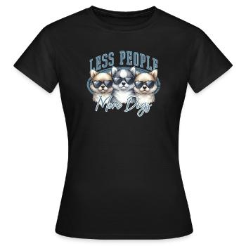 Dicton de chien - T-shirt Femme - noir - Devant - AI Model Female 172 dark (172cm)
