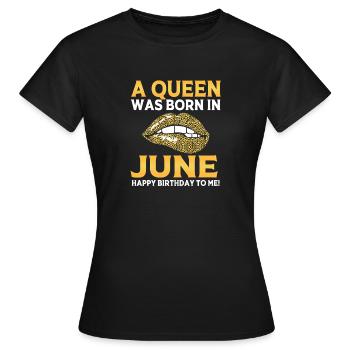 Signe du zodiaque Cancer - T-shirt Femme - noir - Devant - AI Model Female 172 dark (172cm)