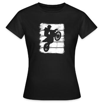 Motocross - T-shirt Femme - noir - Devant - AI Model Female 172 dark (172cm)