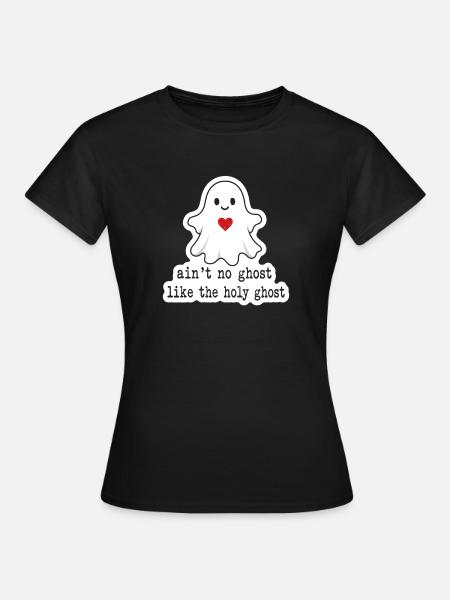 Geist mit Herz: Heiliggeist Wortwitz - Frauen T-Shirt - Schwarz