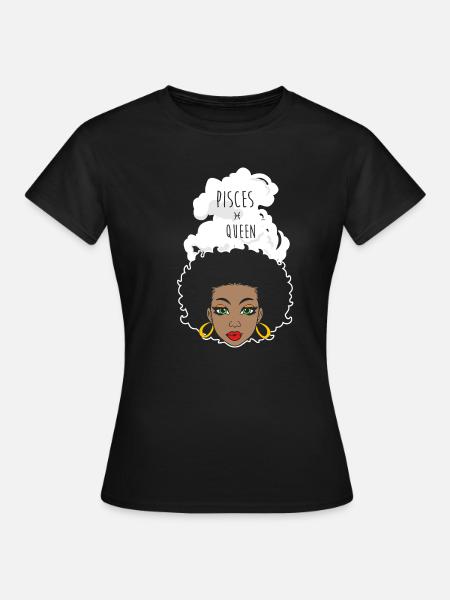 Sternzeichen Fische - Frauen T-Shirt - Schwarz
