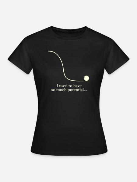 So viel Potenzial - Frauen T-Shirt - Schwarz