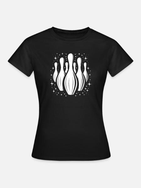 Kegeln - Frauen T-Shirt - Schwarz