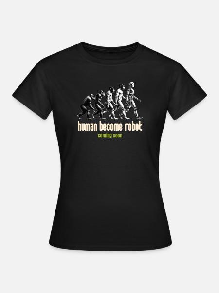 EVOLUTION - Frauen T-Shirt - Schwarz