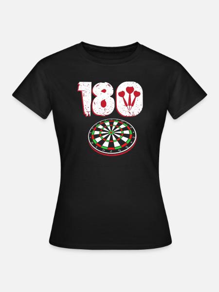 Dart Dartboard Dartpfeil - Frauen T-Shirt - Schwarz