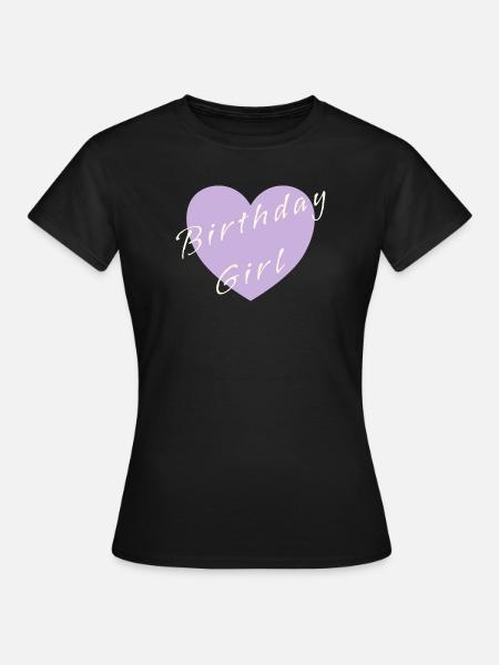 Birthday Girl – Celebration Design - Frauen T-Shirt - Schwarz