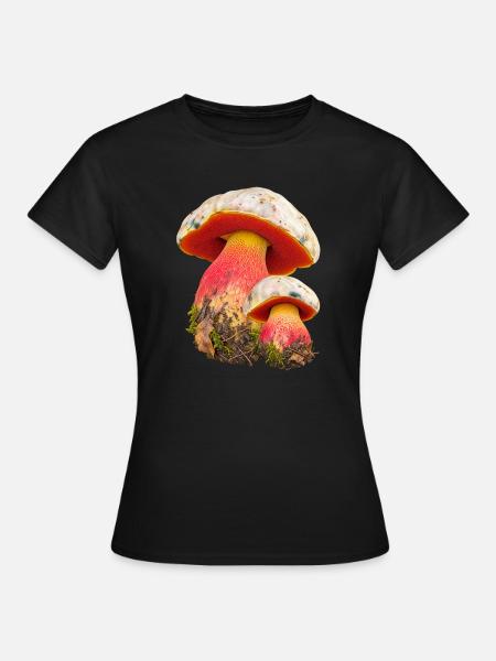 Pilz in leuchtenden farben - Frauen T-Shirt - Schwarz