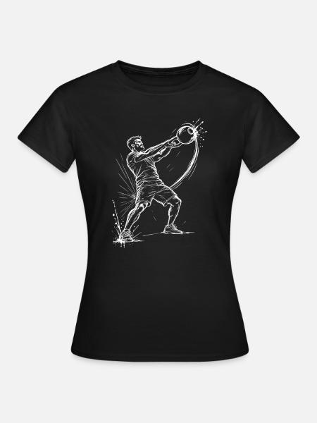 Kettlebell - Frauen T-Shirt - Schwarz