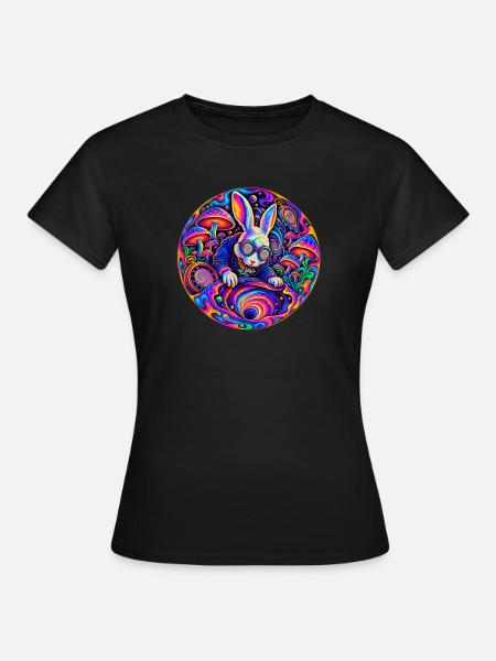 Hase - Frauen T-Shirt - Schwarz