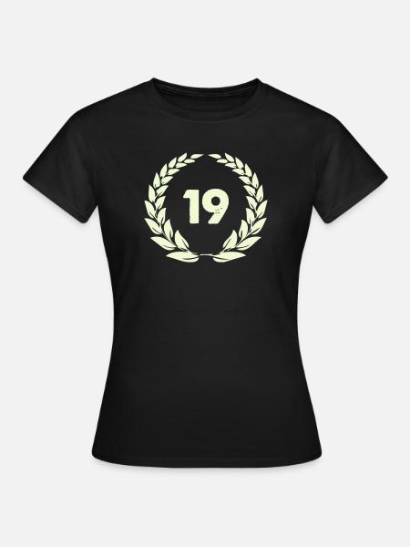 kranz_19- - Frauen T-Shirt - Schwarz