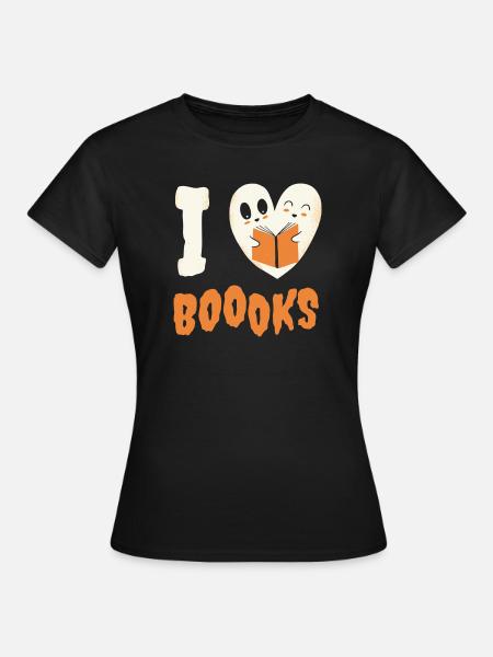 Ich liebe Boooks - Frauen T-Shirt - Schwarz