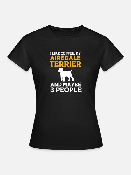 Airedale Terrier - Frauen T-Shirt - Schwarz
