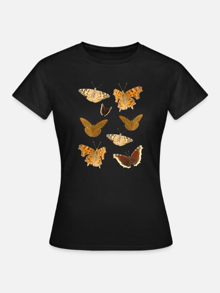 Insekten Schmetterlinge - Frauen T-Shirt - Schwarz