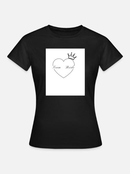 Team Brautherzkrone - Frauen T-Shirt - Schwarz