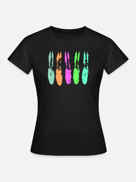 Farben Muster - Abstrakt - Frauen T-Shirt - Schwarz